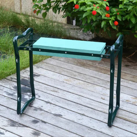 Folding Garden Kneeling Stool with Tool Bag